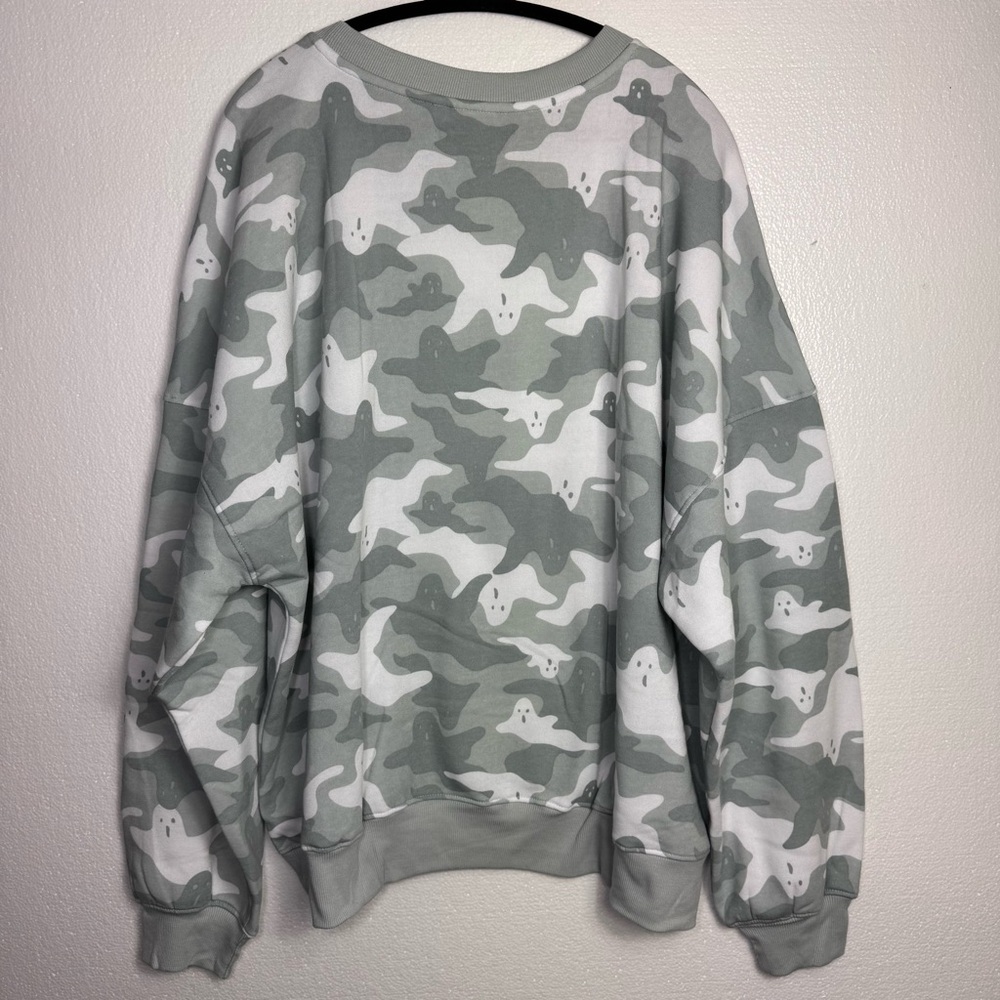 Mighty Fine Juniors Ghost Camo Sweatshirt size 2XL NWT - Picture 5 of 5